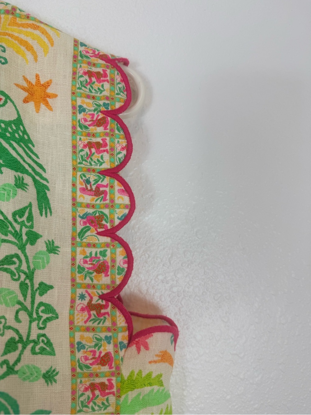 FARM Rio Tropical Sleeveless Linen Cutwork Open Back Top L - Picture 3 of 6